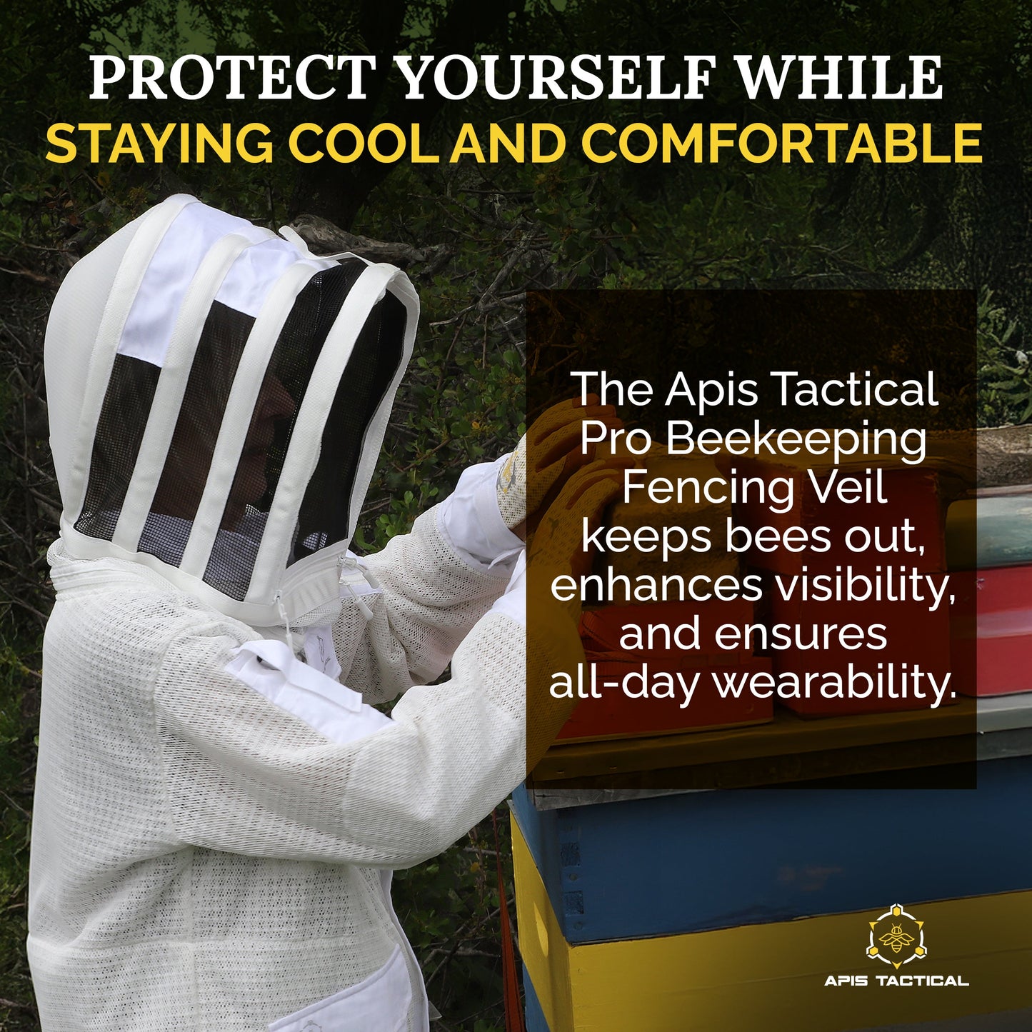 Beekeeping Fencing Veil - Native