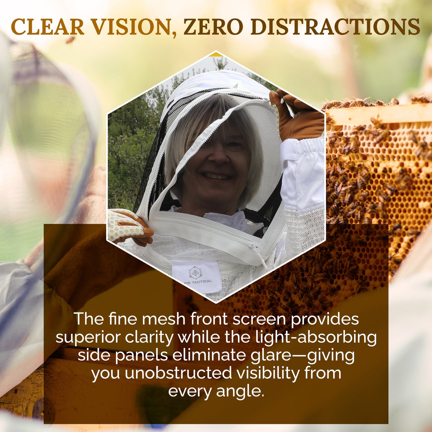 Beekeeping Fencing Veil - Native