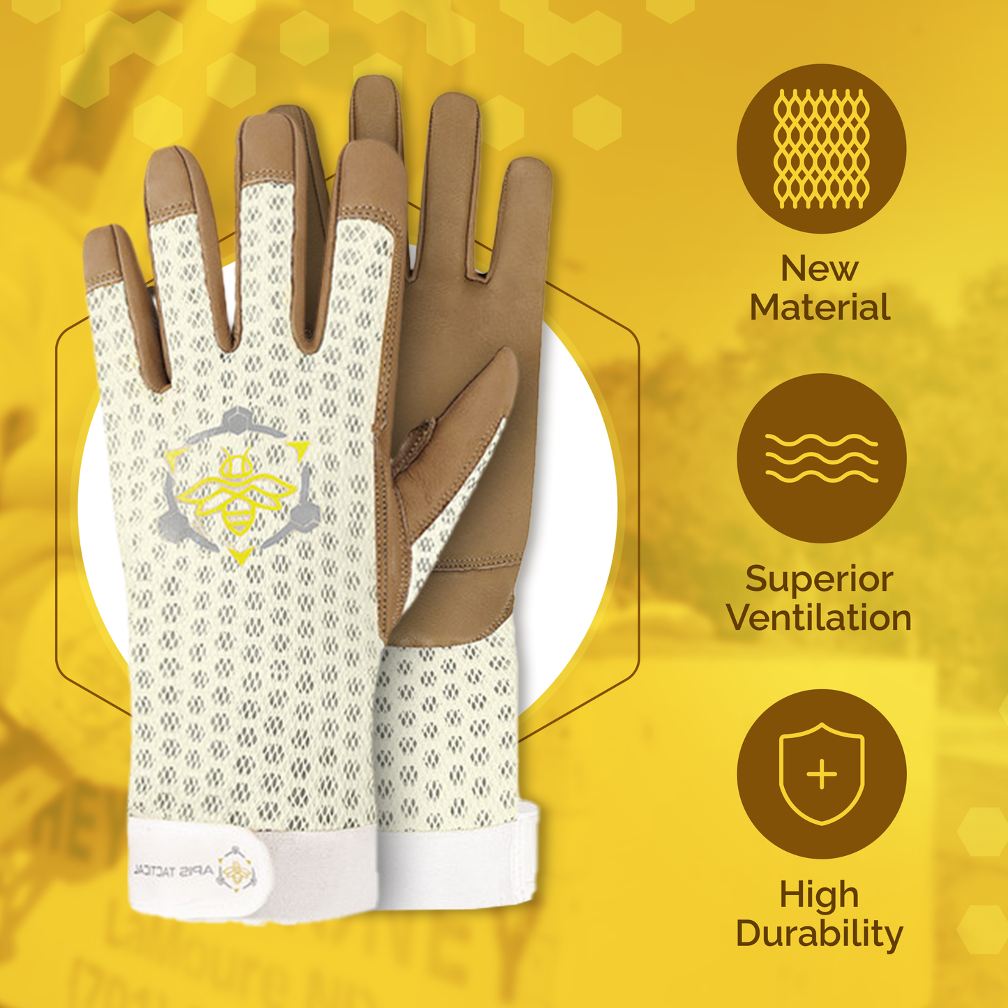 Heavy Duty Beekeeping Gloves - native