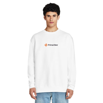 Primal Bee unisex premium crewneck sweatshirt with embroidered logo